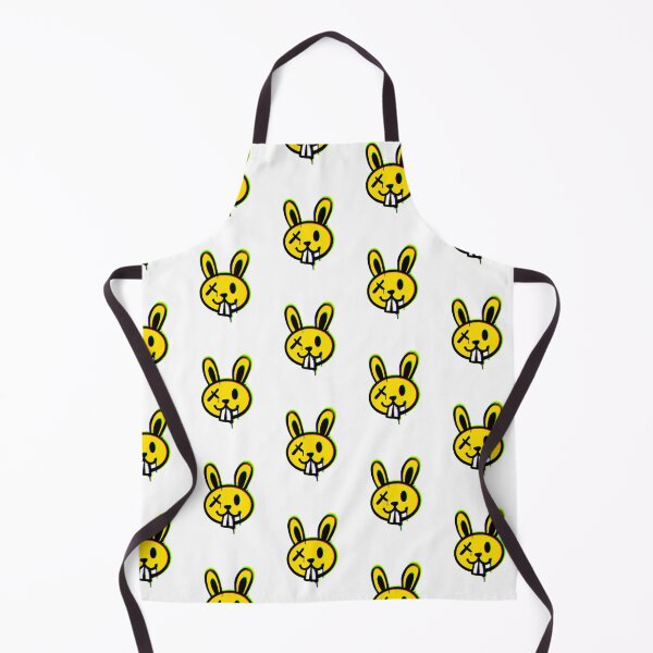 Item preview, Yellow Glitch Rabbit Face X Eyes Dead Inside Cyberpunk Aesthetic designed and sold by AstronautMerch.