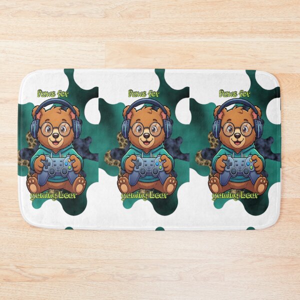 Item preview, Paws For Gaming Bear Cute Cub With Controller designed and sold by Animalloveus.