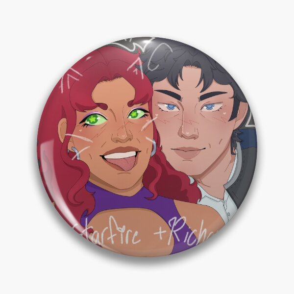 Item preview, Star Fire + Richard Grayson DC designed and sold by Elaine.Arts049.