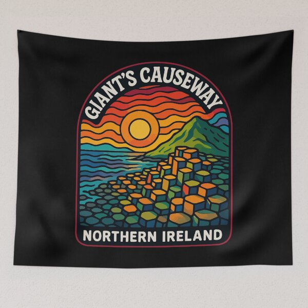 Item preview, Giant's Causeway Northern Ireland Travel designed and sold by TomFrontierArt.
