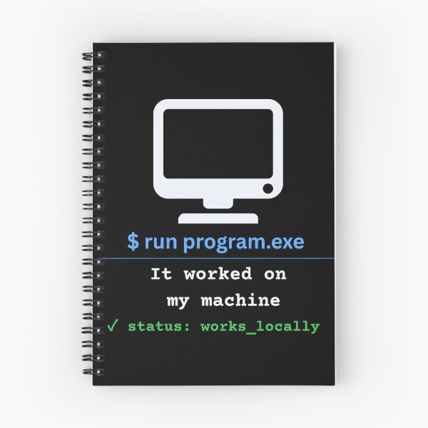 Item preview, It Worked On My Machine Code Meme designed and sold by PRINTNESTWEARCO.