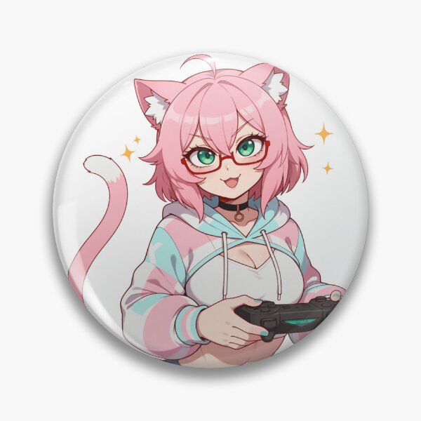 Item preview, Anime Catgirl Gamer Girl Waifu Nekomimi Art designed and sold by Shirt-Otakus.