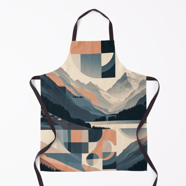 Item preview, Geometric Mountain Horizon | Modern Abstract Landscape designed and sold by YourForKor.