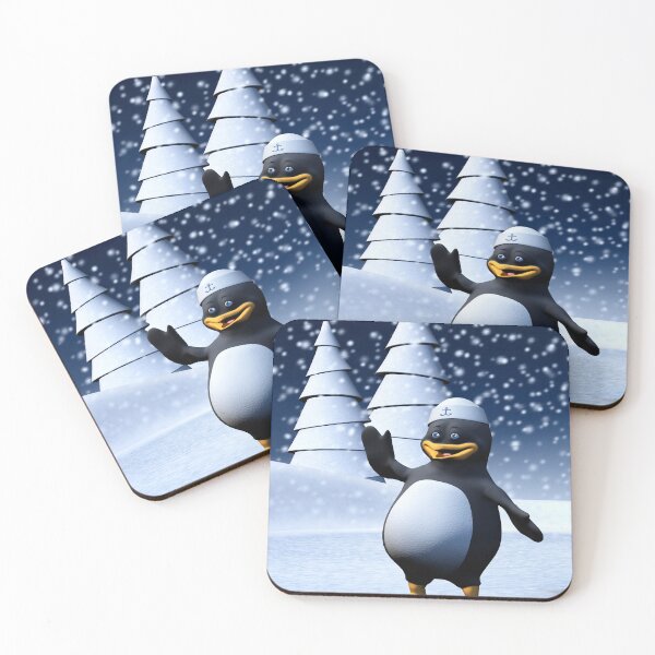 Item preview, Cute Winter Sailor Penguin Snowy Holiday Art designed and sold by Vac1.