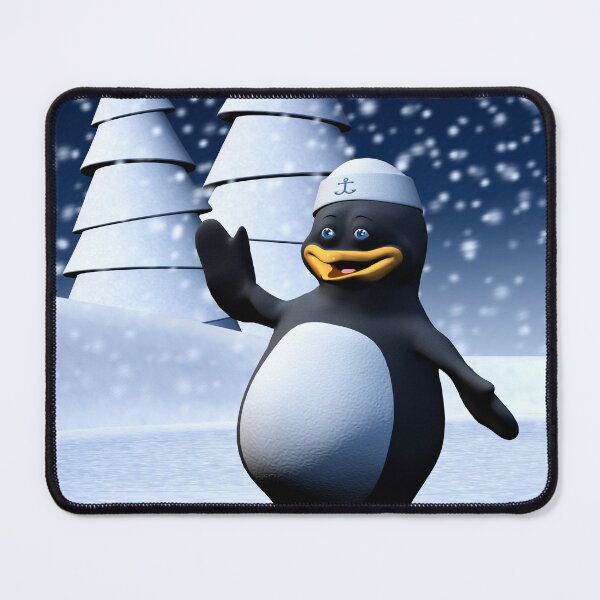 Item preview, Cute Winter Sailor Penguin Snowy Holiday Art designed and sold by Vac1.