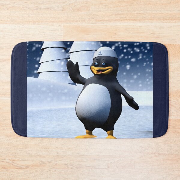 Item preview, Cute Winter Sailor Penguin Snowy Holiday Art designed and sold by Vac1.