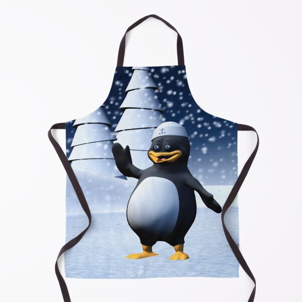 Item preview, Cute Winter Sailor Penguin Snowy Holiday Art designed and sold by Vac1.