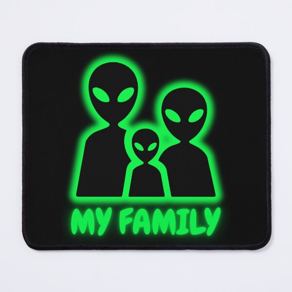Item preview, My Family Alien Neon Green Funny UFO T-Shirt Sci-Fi Gift Extraterrestrial designed and sold by oonproducts.