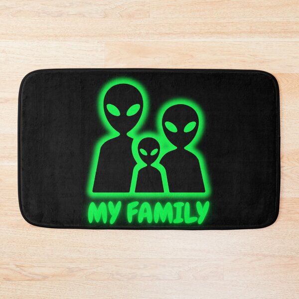 Item preview, My Family Alien Neon Green Funny UFO T-Shirt Sci-Fi Gift Extraterrestrial designed and sold by oonproducts.