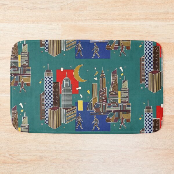 Item preview, Abstract Bauhaus Metropolis | Mid-Century Modern Skyline | Geometric Tribal Cityscape Art designed and sold by SergioMiklos.