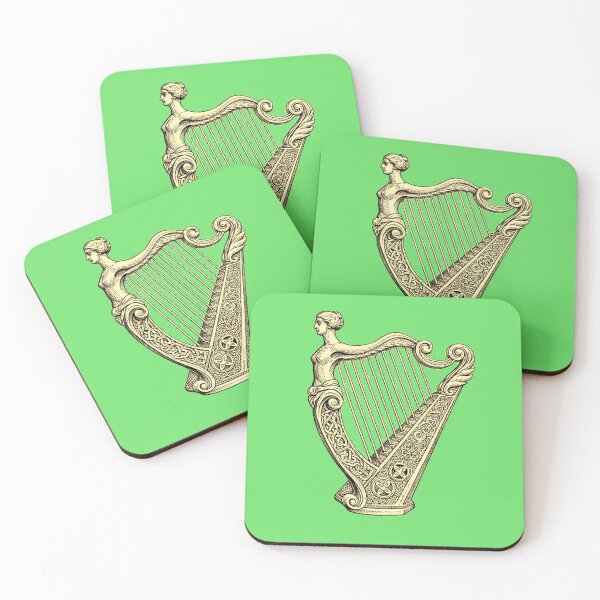 Item preview, Carved Irish Harp designed and sold by Linklandiya.