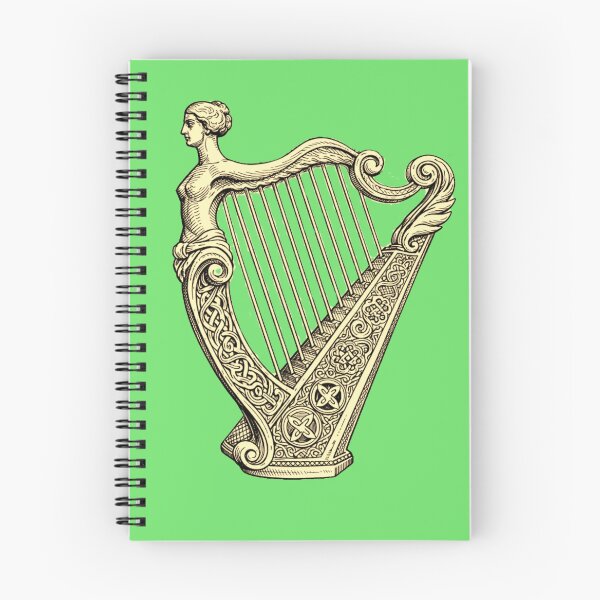 Item preview, Carved Irish Harp designed and sold by Linklandiya.