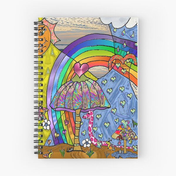 Item preview, Psychedelic Magic Mushrooms Rainbow Garden Art designed and sold by Lee Hiller Designs.