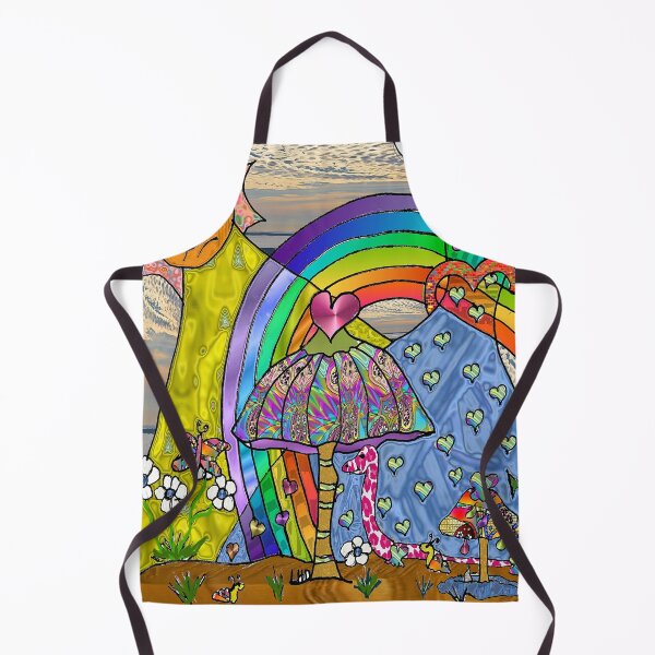 Item preview, Psychedelic Magic Mushrooms Rainbow Garden Art designed and sold by Lee Hiller Designs.