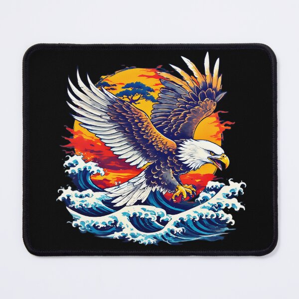 Item preview, Ukiyo-e Inspired Eagle Nature Arr designed and sold by Neer arts.