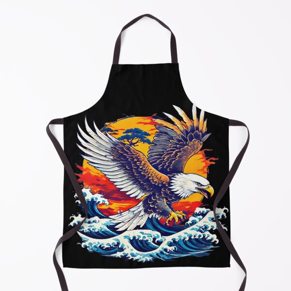 Item preview, Ukiyo-e Inspired Eagle Nature Arr designed and sold by Neer arts.