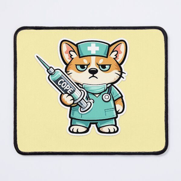 Item preview, Grumpy Doctor Dog Funny Healthcare Worker Gift designed and sold by Gentlestate.