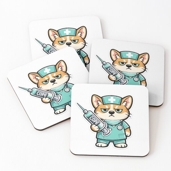 Item preview, Grumpy Doctor Dog Funny Healthcare Worker Gift designed and sold by Gentlestate.