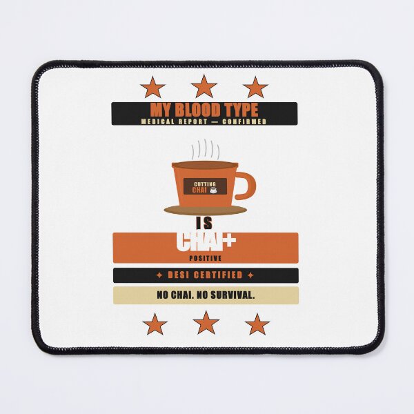 Item preview, My Blood Type Is Chai Positive Funny Desi Tea Lover designed and sold by Mega-Shopping.