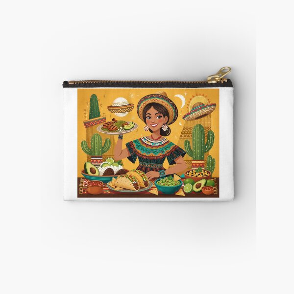 Item preview, Pretty Girl with Lovely Mexican Food designed and sold by Pim-Crystal.