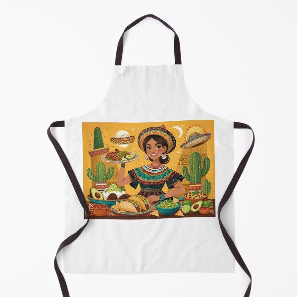 Item preview, Pretty Girl with Lovely Mexican Food designed and sold by Pim-Crystal.