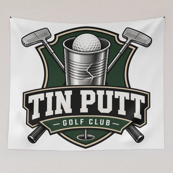 Item preview, Tin Putt Golf Club – Swing Hard, Putt Easy designed and sold by BB Design Garage.