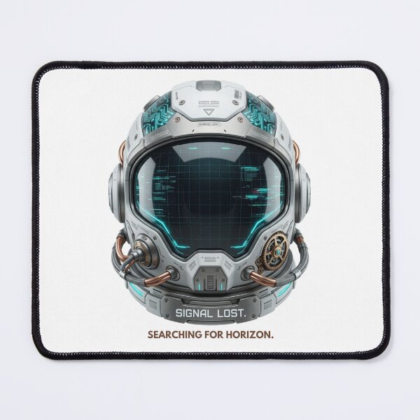 Item preview, Cyberpunk Astronaut: Signal Lost Searching for Horizon Astro Mecha designed and sold by CalmFrameArt.