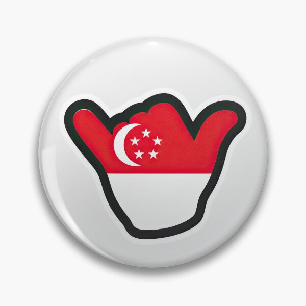 Item preview, Singapore Shaka Flag designed and sold by ShakaLife.org.