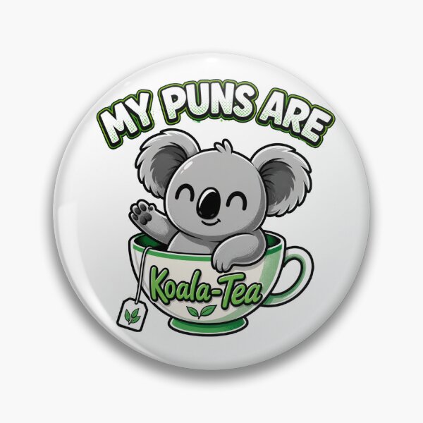 Item preview, Koala-Tea Cute Pun Koala Teacup Cartoon designed and sold by Nano-Threads.