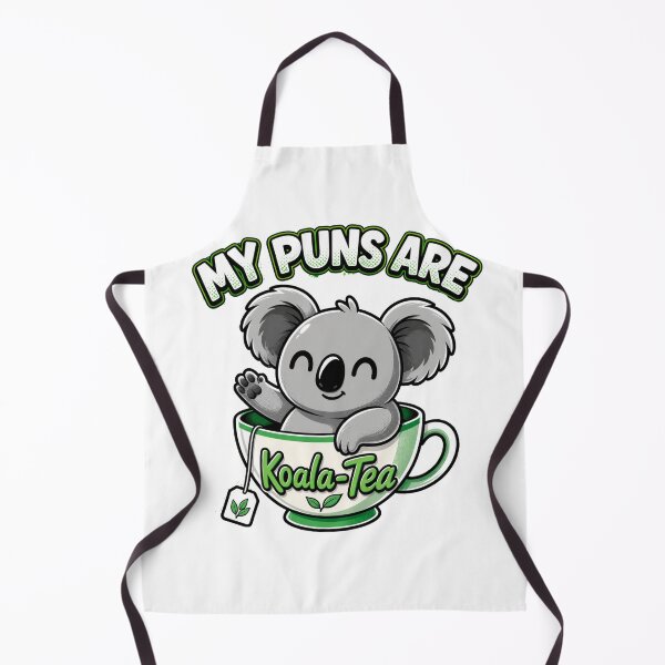 Item preview, Koala-Tea Cute Pun Koala Teacup Cartoon designed and sold by Nano-Threads.