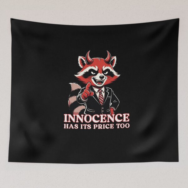 Item preview, The Dark Humor of a Demonic Trash Panda. Innocence Has Its Price Too. designed and sold by Creative-Sanc.