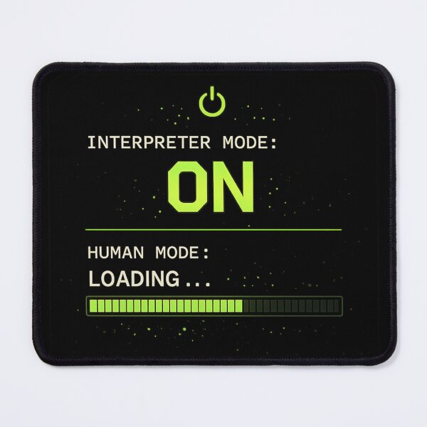 Item preview, Interpreter Mode ON Human Loading Funny Bilingual Tech Gift designed and sold by Voxly.