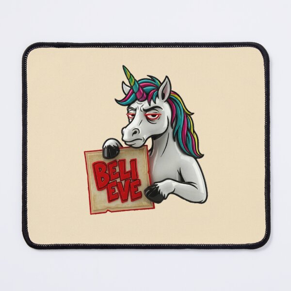 Item preview, Believe Grumpy Unicorn Graphic — Sarcastic Motivational Dark Humor Streetwear designed and sold by SkTee2k.