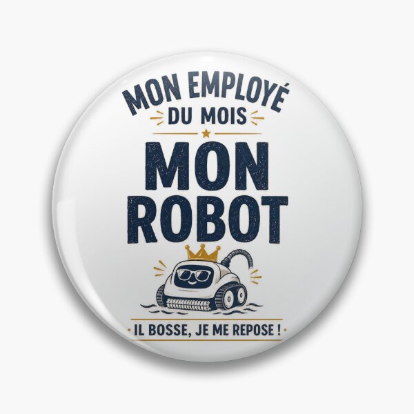 Item preview, My Robot Employee of the Month – Pool Humor designed and sold by Zopadesign.