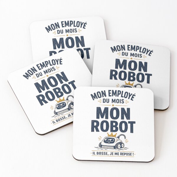 Item preview, Mi robot empleado del mes – Humor en la piscina designed and sold by Zopadesign.