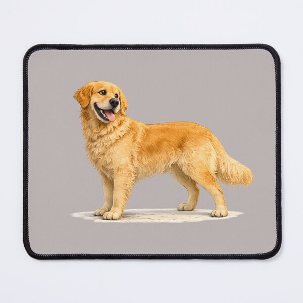 Item preview, Happy Golden Retriever Dog Portrait designed and sold by Eugene Printworks.