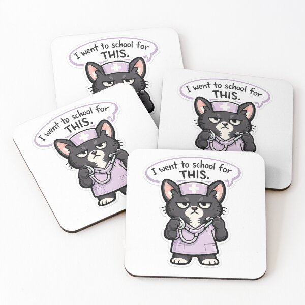 Item preview, Grumpy Nurse Cat Funny Medical School Gift designed and sold by Gentlestate.