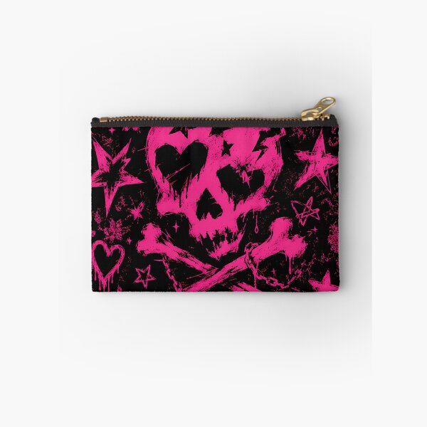 Item preview, Pink skull rock music sticker PNG illustration for Y2K  designed and sold by littleluckystuf.
