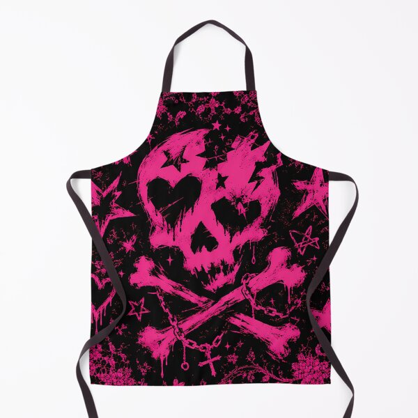 Item preview, Pink skull rock music sticker PNG illustration for Y2K  designed and sold by littleluckystuf.