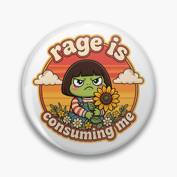Item preview, Funny Frog Meme - Rage Is Consuming Me designed and sold by CutOutIdols.