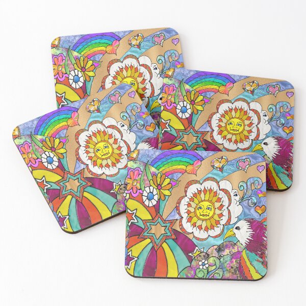 Item preview, Psychedelic Sunshine Sky Art designed and sold by Lee Hiller Designs.
