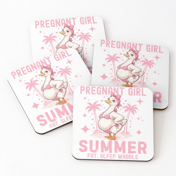 Item preview, Pregnant Girl Summer Funny Pregnant Goose Pink designed and sold by BornBorn.