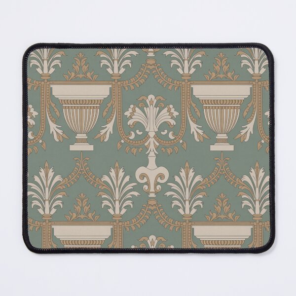 Item preview, Elegant Neoclassical Urn Pattern | Sage Green Classical Seamless Repeat designed and sold by Midnight Veil Designs.