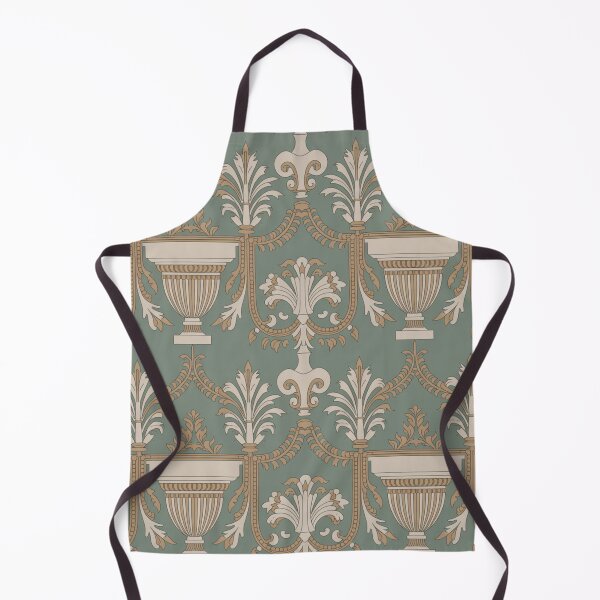 Item preview, Elegant Neoclassical Urn Pattern | Sage Green Classical Seamless Repeat designed and sold by Midnight Veil Designs.