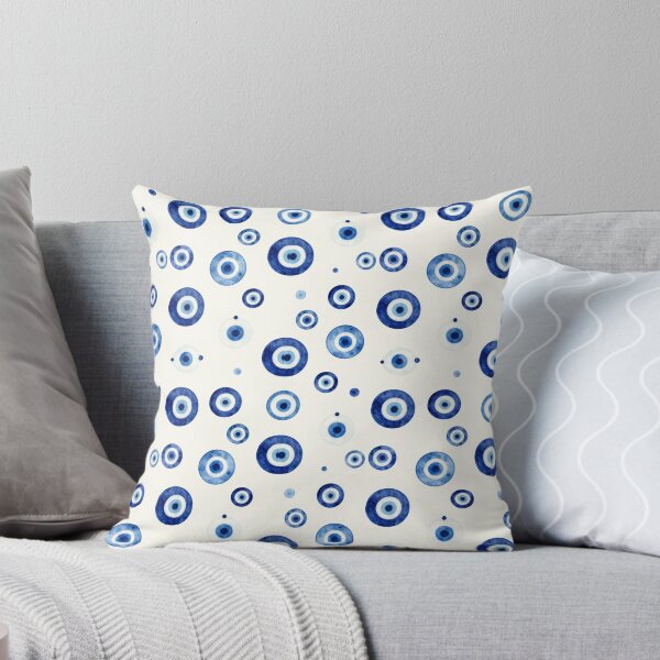 Item preview, Greek Evil Eye Pattern | Blue and White Summer Aesthetic designed and sold by Ioanna-Studio.