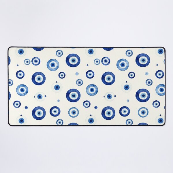 Item preview, Greek Evil Eye Pattern | Blue and White Summer Aesthetic designed and sold by Ioanna-Studio.