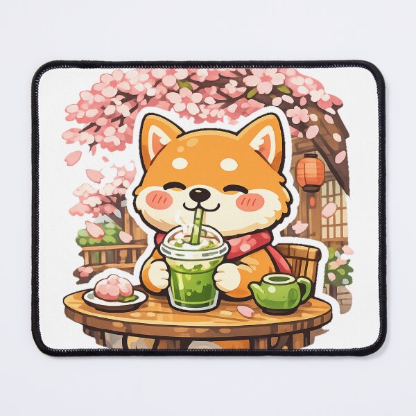 Item preview, Sakura Matcha Shiba Inu – Cute Japanese Spring Cafe Aesthetic designed and sold by kawaii animal store (in Japan).
