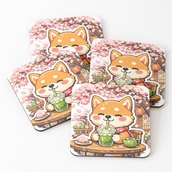 Item preview, Sakura Matcha Shiba Inu – Cute Japanese Spring Cafe Aesthetic designed and sold by kawaii animal store (in Japan).