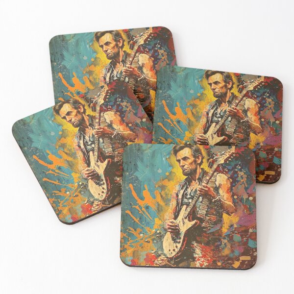 Item preview, Abraham Lincoln Rockstar Guitar Graphic designed and sold by rygenr8.