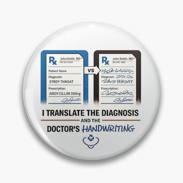 Item preview, Medical Interpreter Funny Doctor Handwriting Bilingual Gift designed and sold by Voxly.
